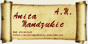Anita Mandžukić vizit kartica